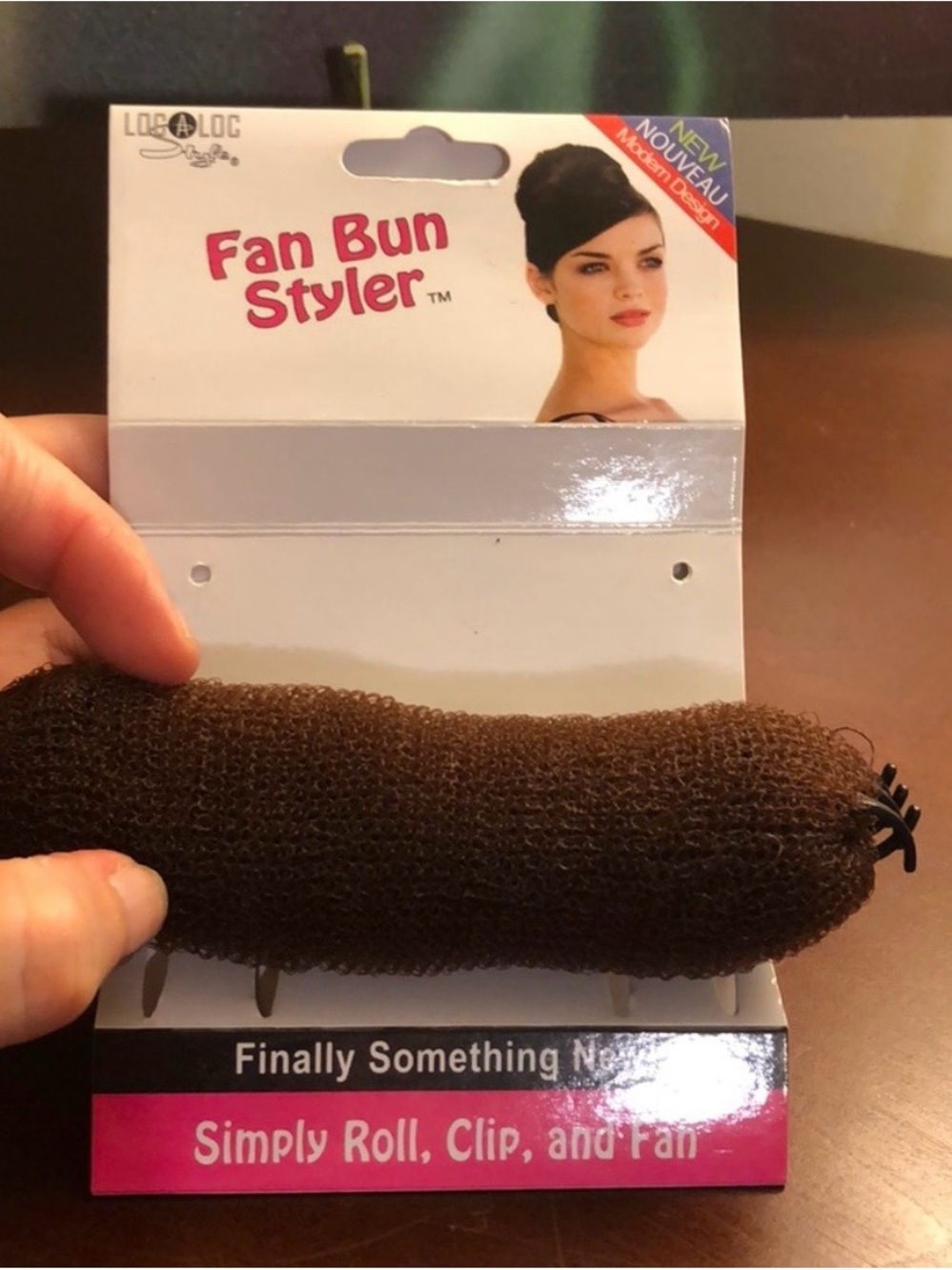 Claire's Brown Fan Bun Styler Hair Donut